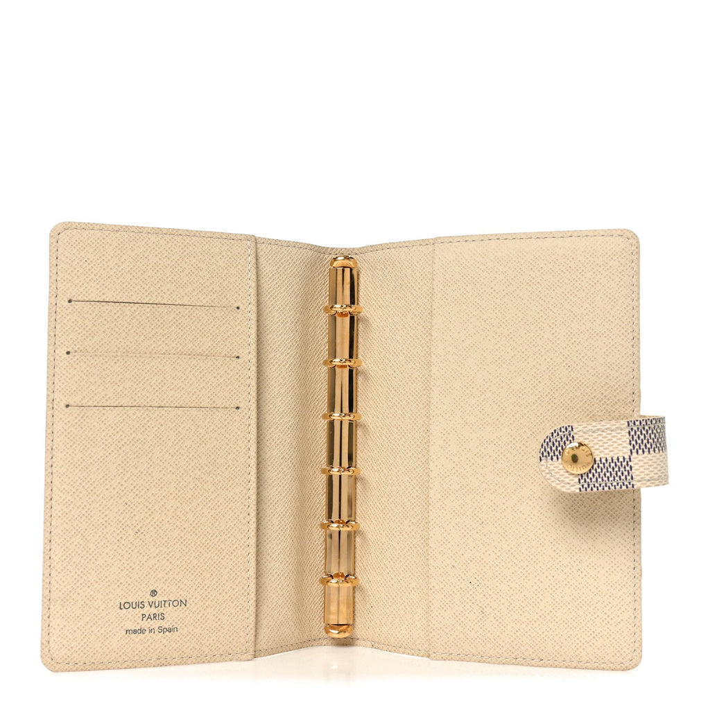 Louis Vuitton Damier Azur Small Ring Agenda Cover