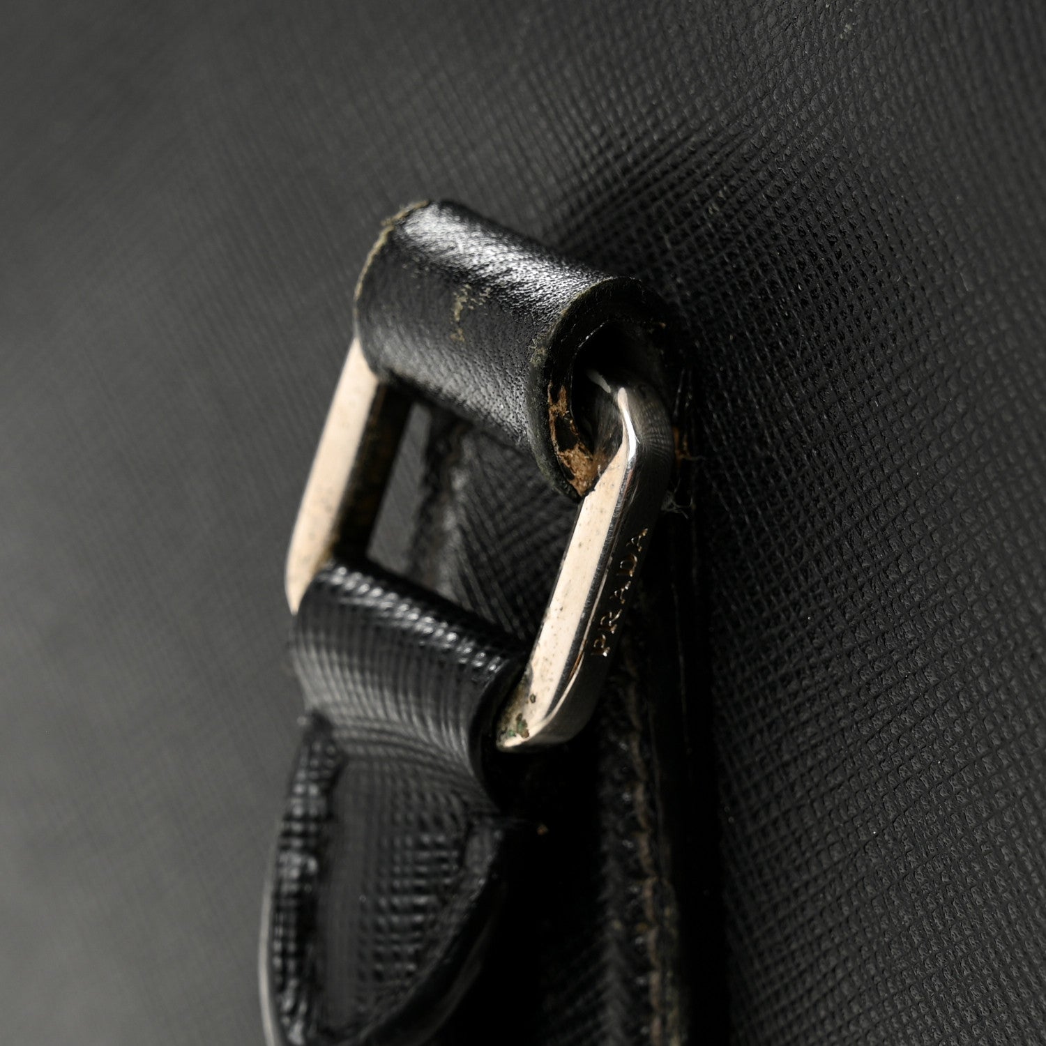 Prada Saffiano Travel Briefcase Black