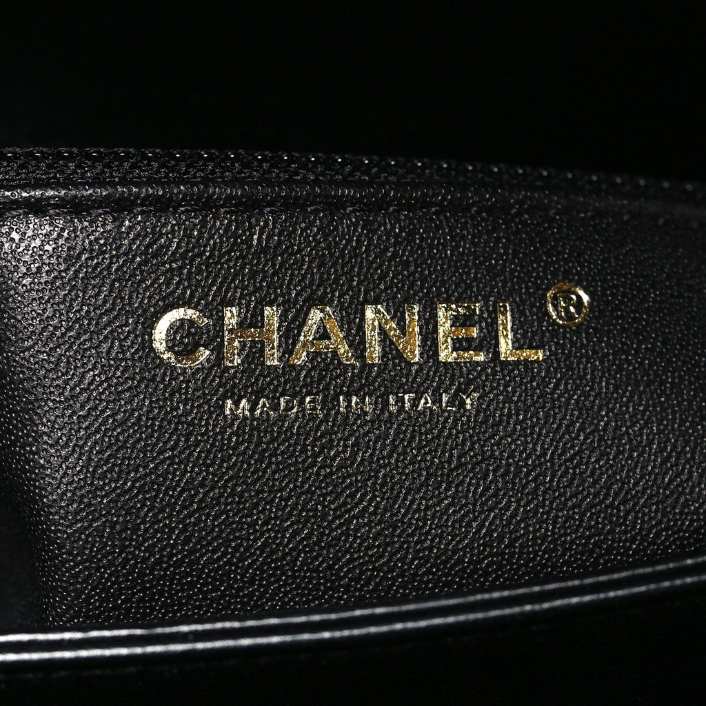 Chanel Lambskin Quilted Medium Trendy CC Flap Dual Handle Bag Black