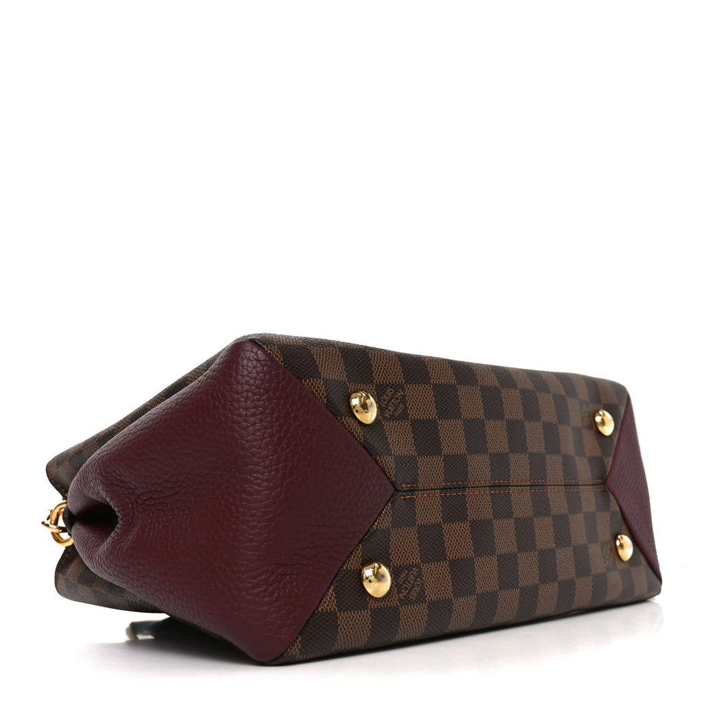 Louis Vuitton Damier Ebene Cuir Taurillon Brittany Bordeaux