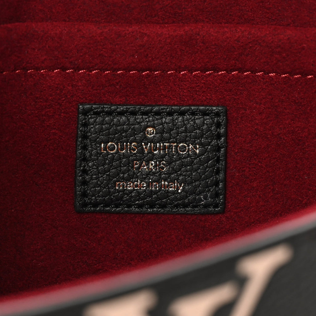 Louis Vuitton Empreinte Monogram Giant Felicie Pochette Black Beige