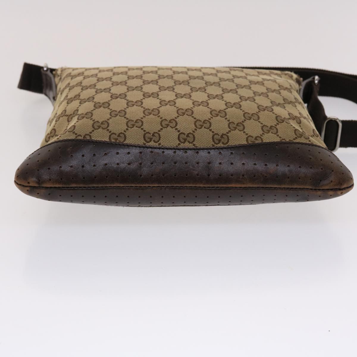 GUCCI GG Canvas Shoulder Bag Beige 145857  47690