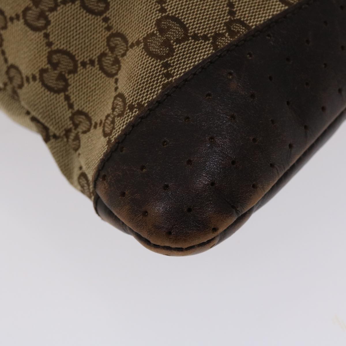GUCCI GG Canvas Shoulder Bag Beige 145857  47690