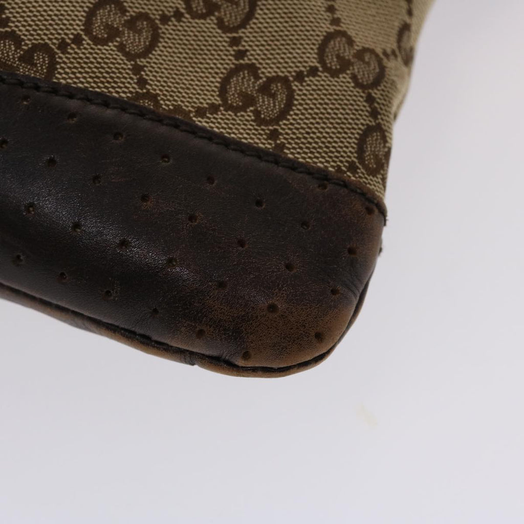 GUCCI GG Canvas Shoulder Bag Beige 145857  47690