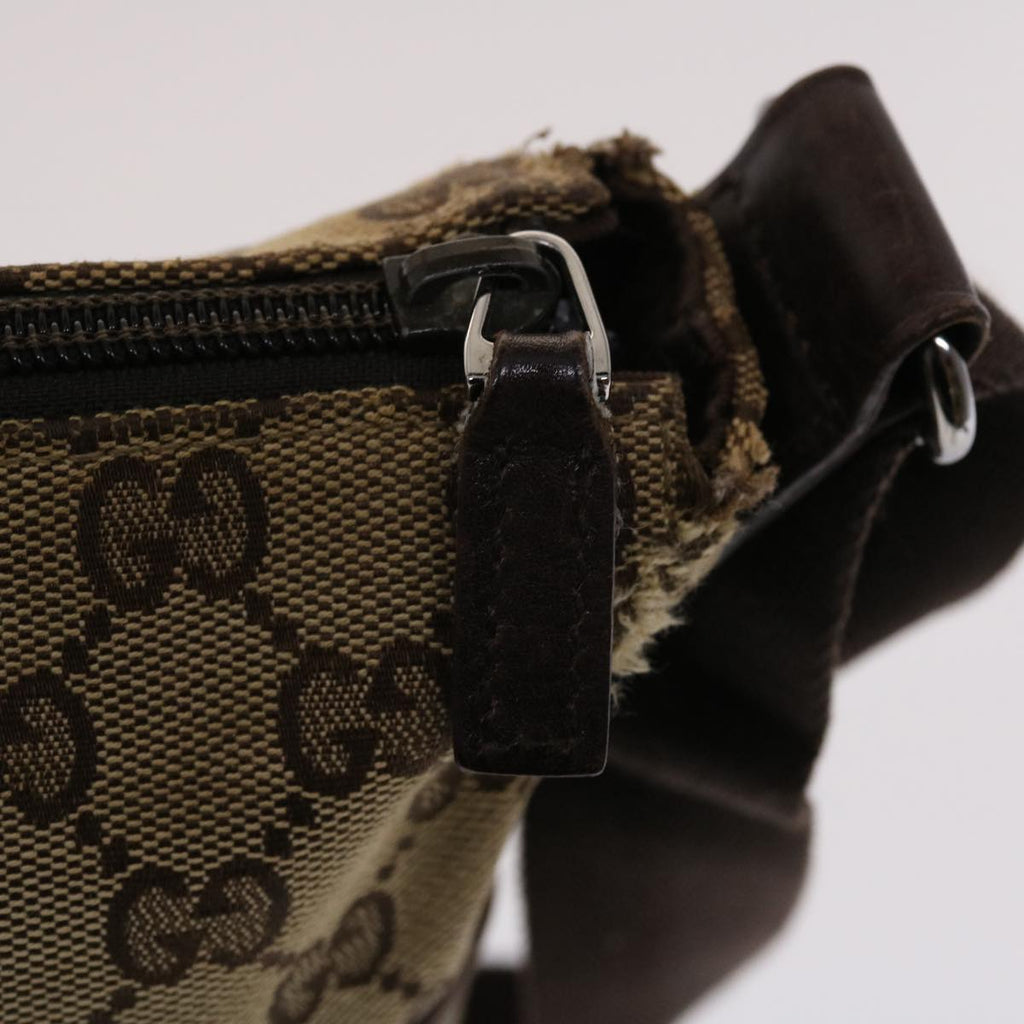 GUCCI GG Canvas Shoulder Bag Beige 145857  47690