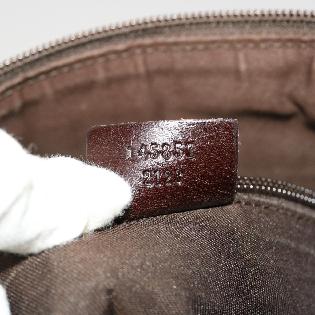 GUCCI GG Canvas Shoulder Bag Beige 145857  47690