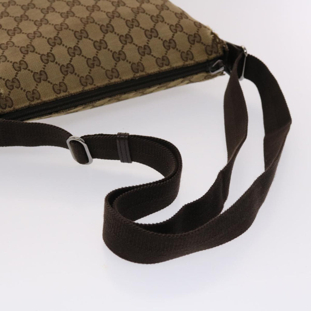 GUCCI GG Canvas Shoulder Bag Beige 145857  47690
