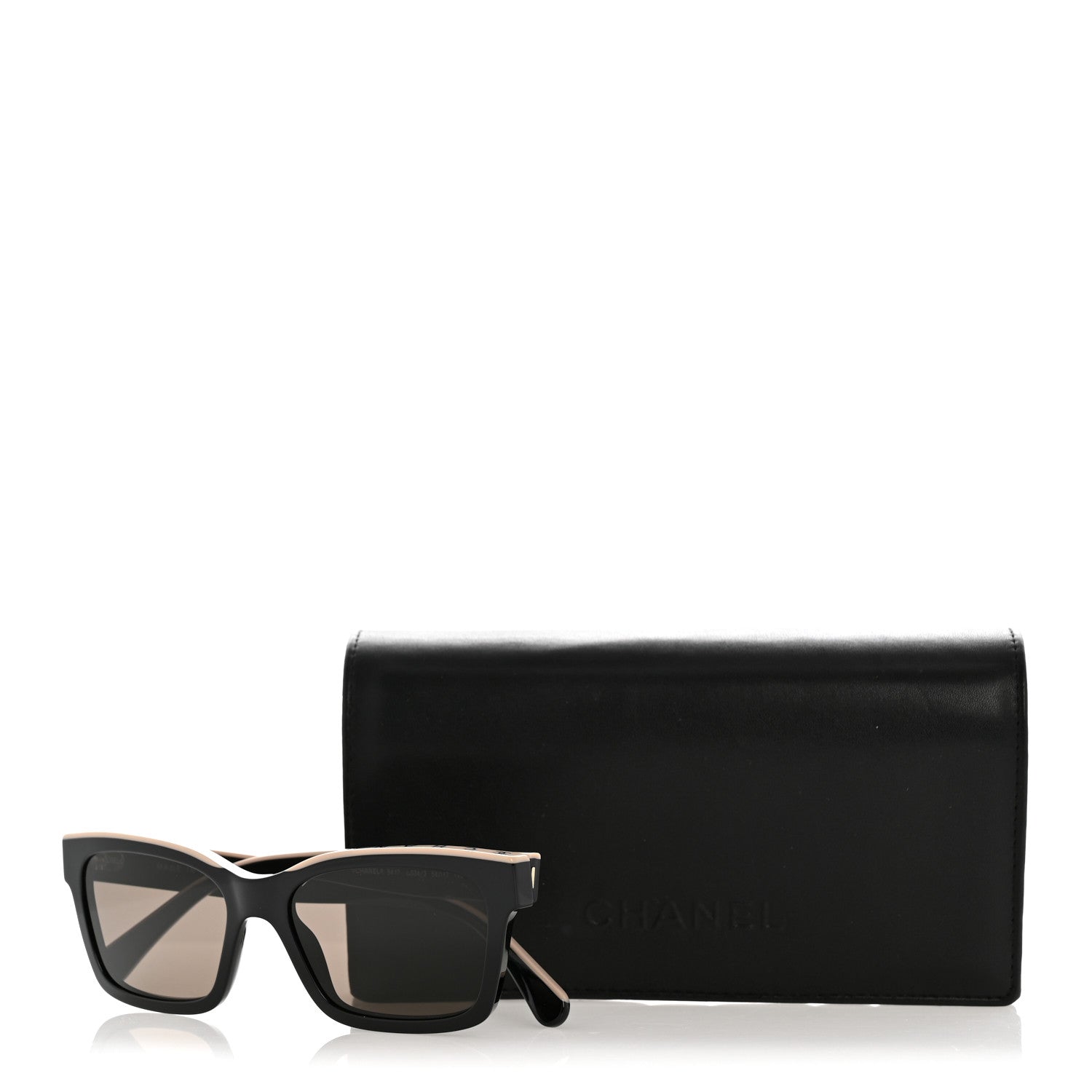 Acetate Square Sunglasses 5417-A Black