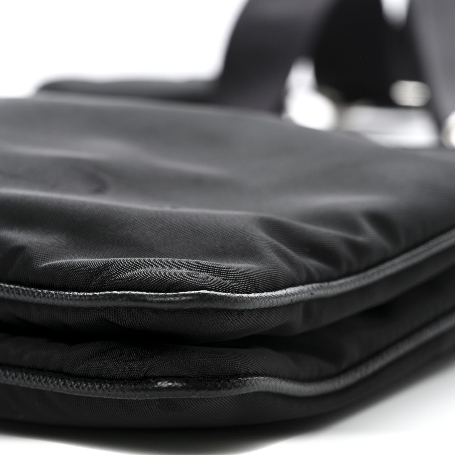 Prada Re-Nylon Saffiano Re-Edition 2000 Double Zip Crossbody Bag Black