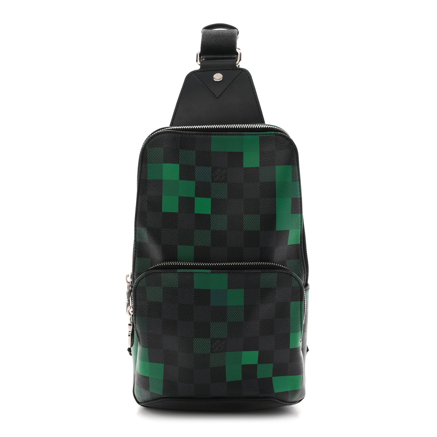 Louis Vuitton Damier Graphite Pixel Avenue Sling Backpack Vert