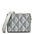 Christian Dior Coated Canvas CD Diamond Lock Mini Case  Gray