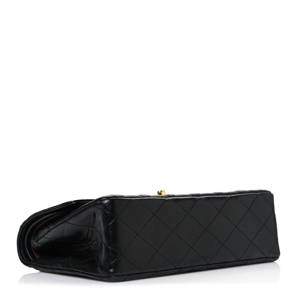 Chanel Lambskin Quilted Small Double Flap Black