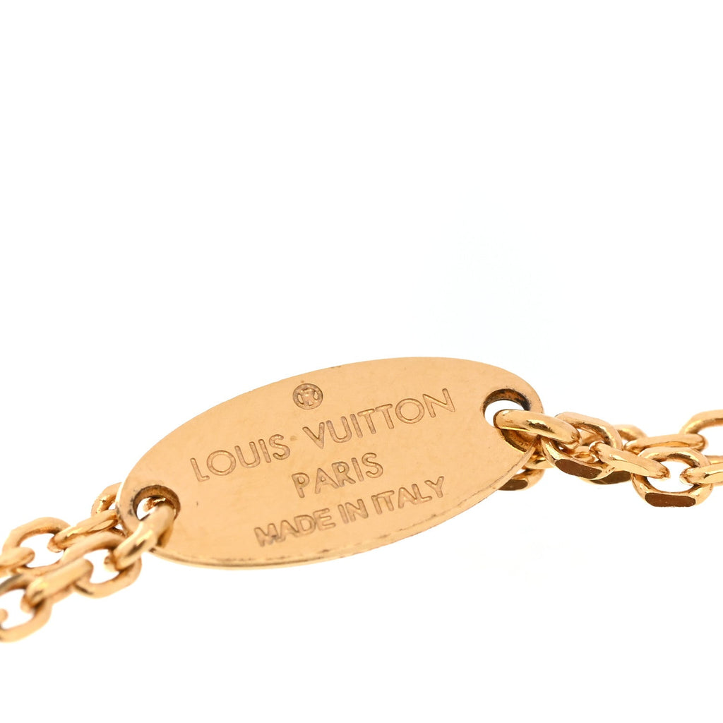Louis Vuitton Nanogram Buckle Bracelet Gold