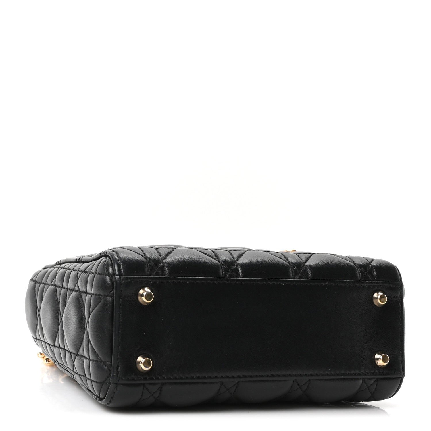 Christian Dior Lambskin Cannage Mini Lady Dior Black