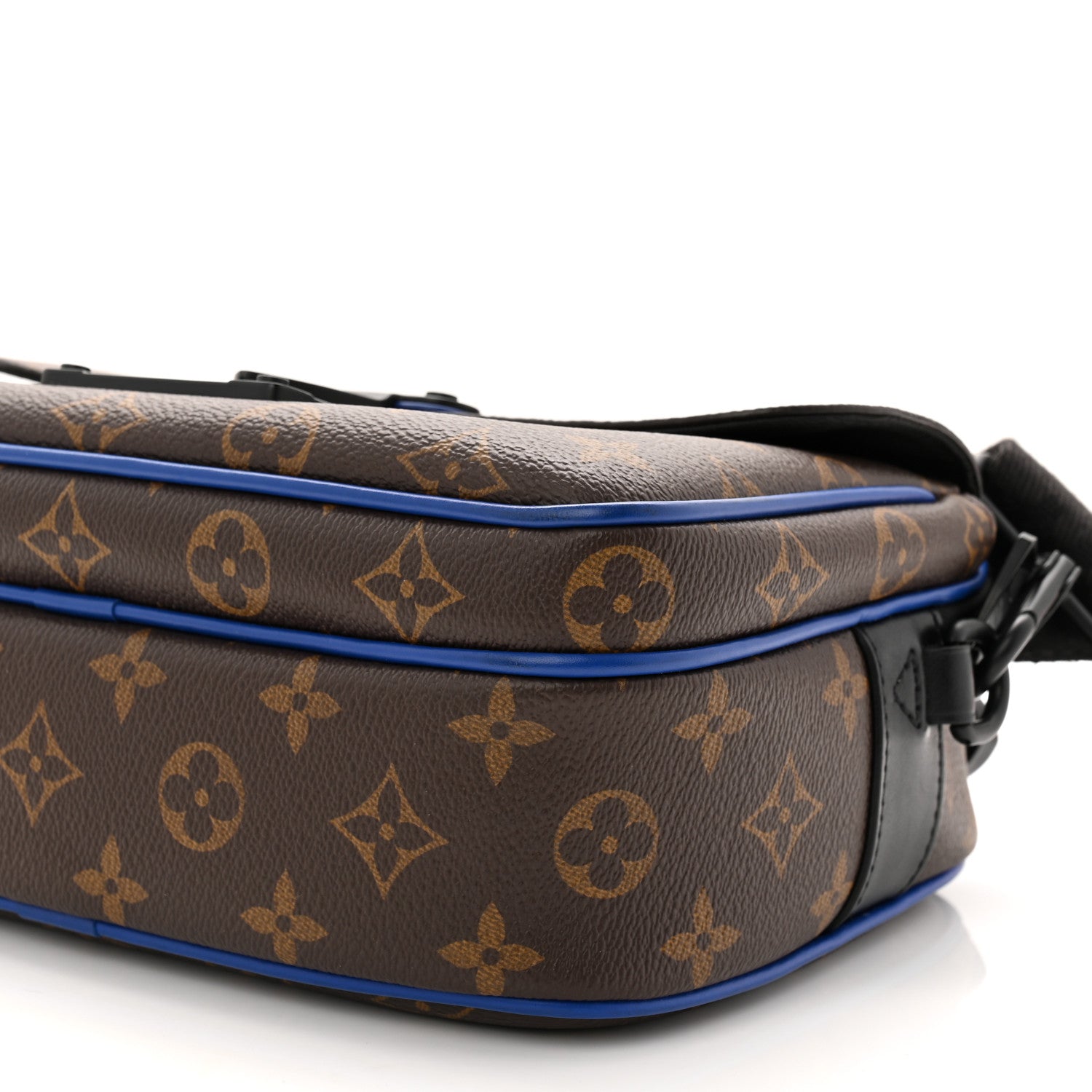Louis Vuitton Monogram Macassar S Lock Messenger Blue
