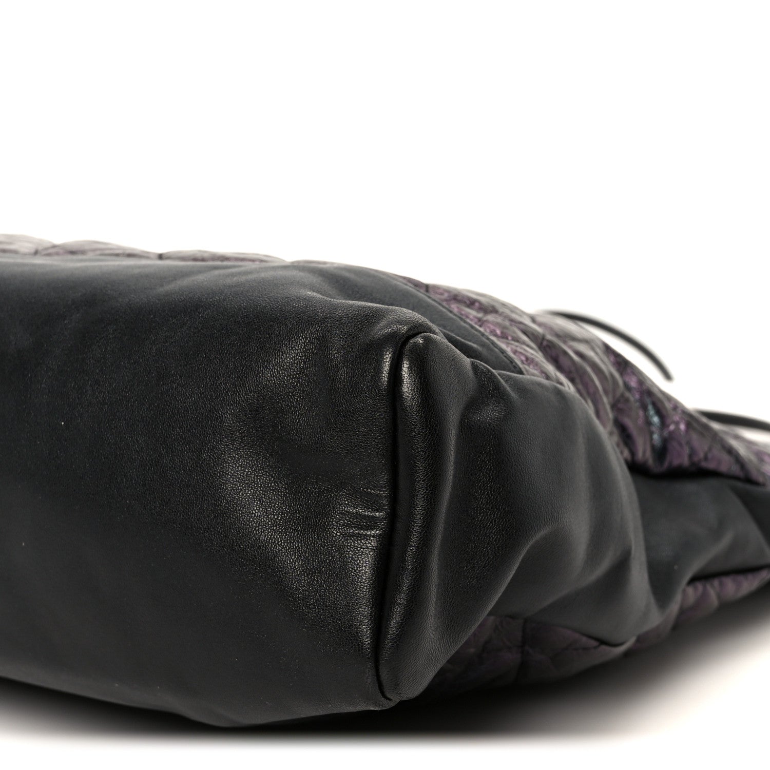Chanel Crumpled Calfskin Quilted 31 Large Shopping Bag Black