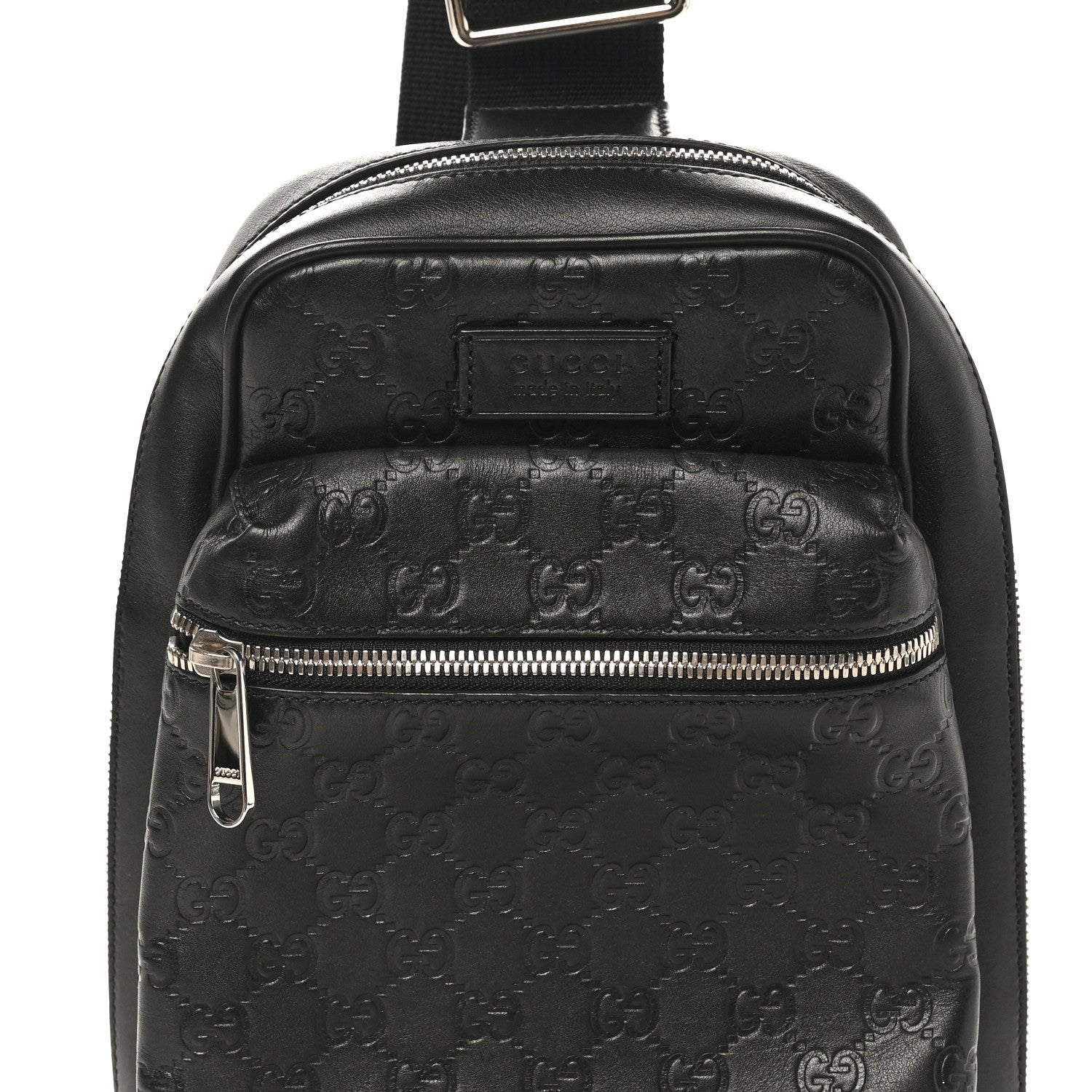 Gucci Guccissima Sling Backpack Black