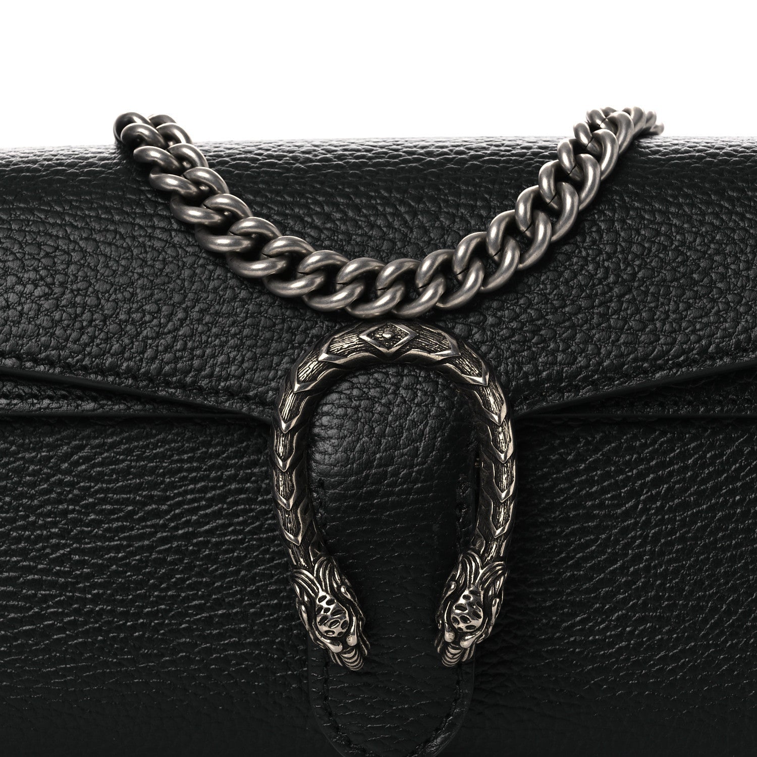 Gucci Dollar Calfskin Web Small Dionysus Crossbody Bag Black