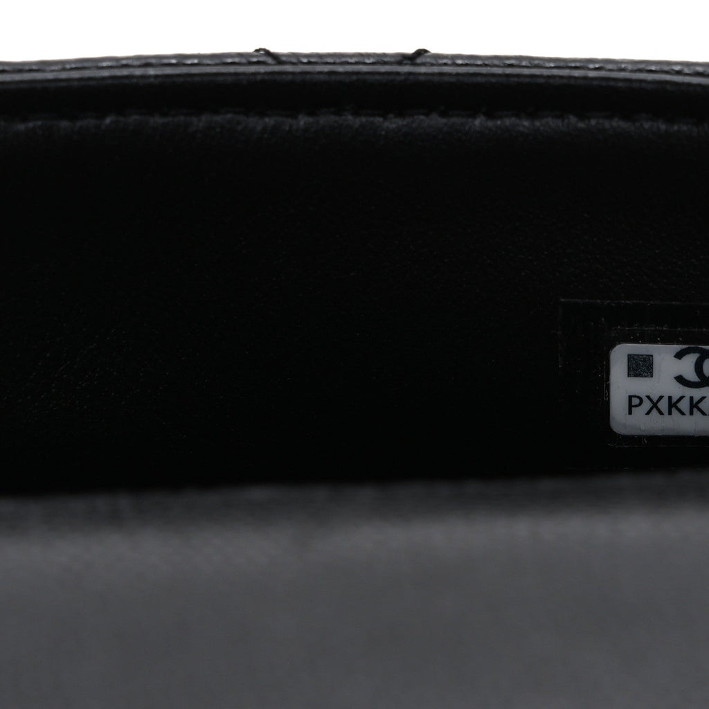 Chanel Caviar Quilted Coco Handle Clutch With Chain Black