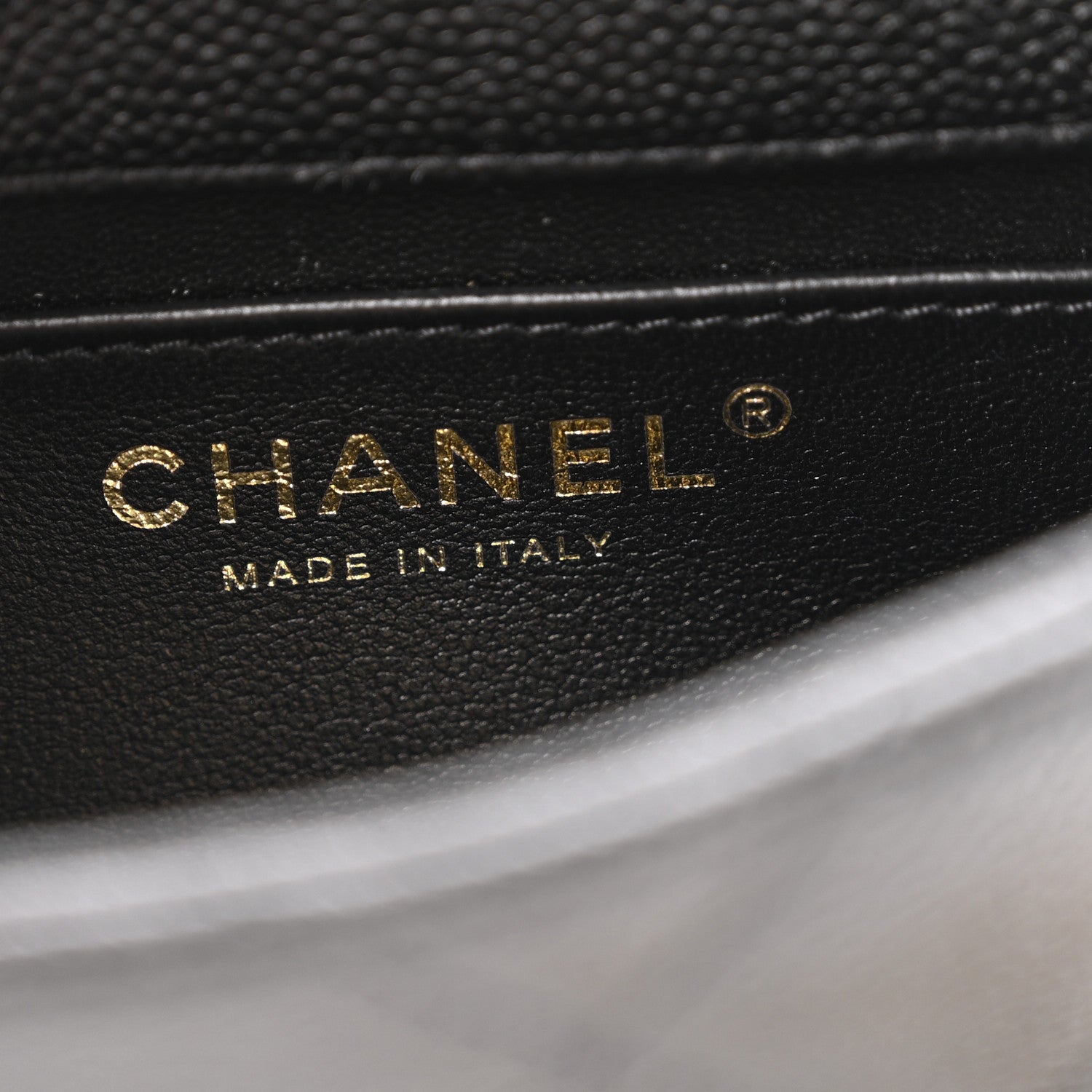 Chanel Caviar Quilted Mini Sweetheart Rectangular Flap Black