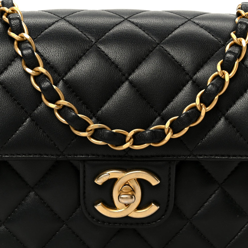 Chanel Lambskin Quilted Casino Chips Small Flap Black