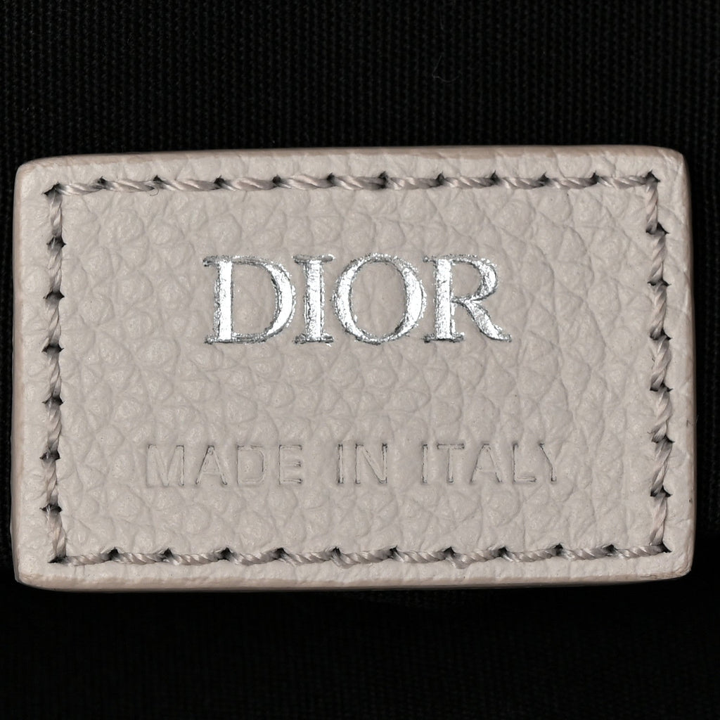 Christian Dior Oblique Mens Saddle Bag Grey