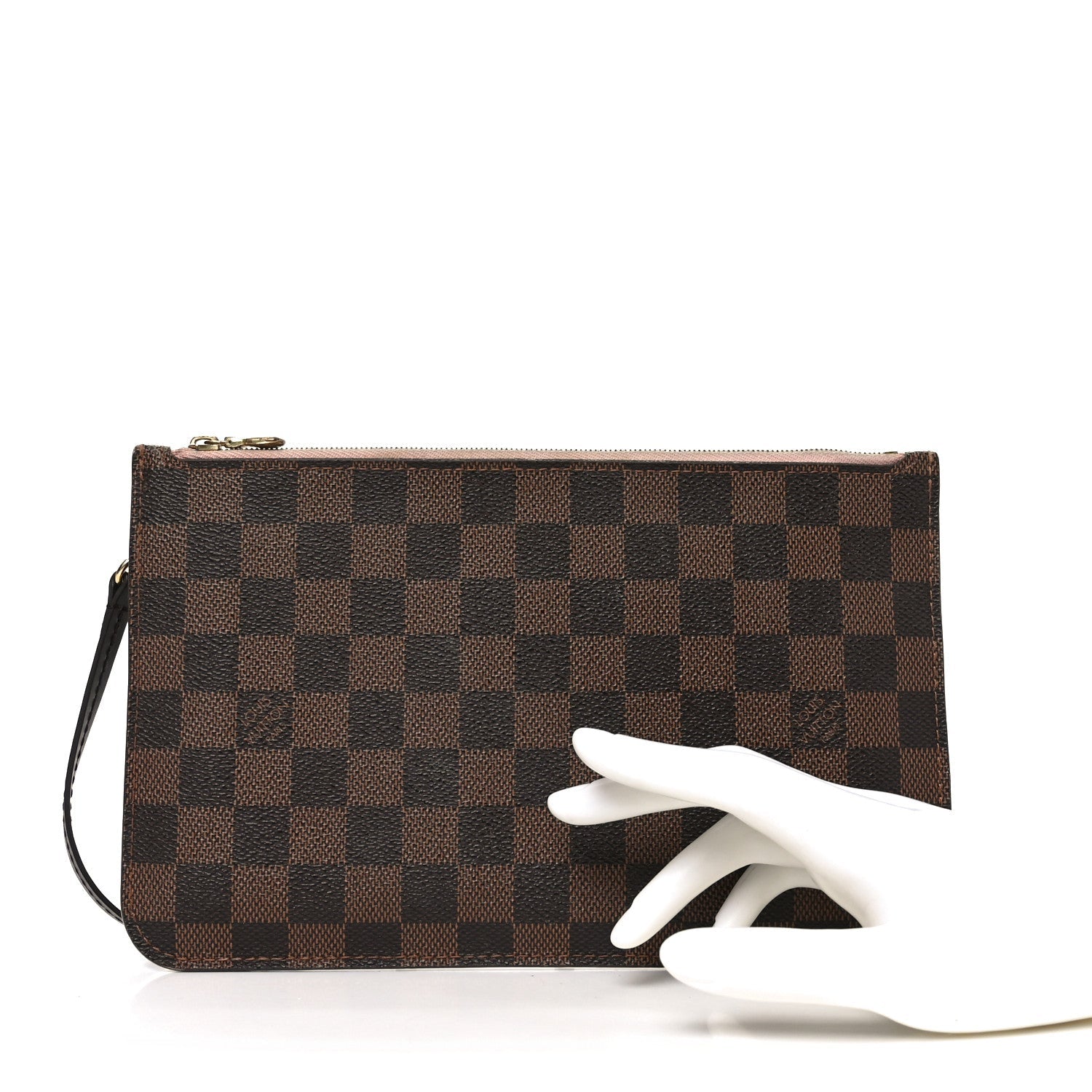 Louis Vuitton Damier Ebene Neverfull MM GM Pochette Rose Ballerine