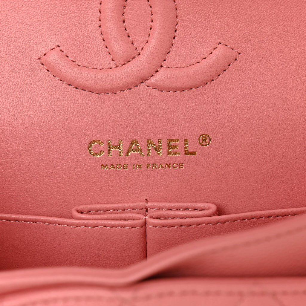 Chanel Caviar Quilted Small Double Flap Light Pink