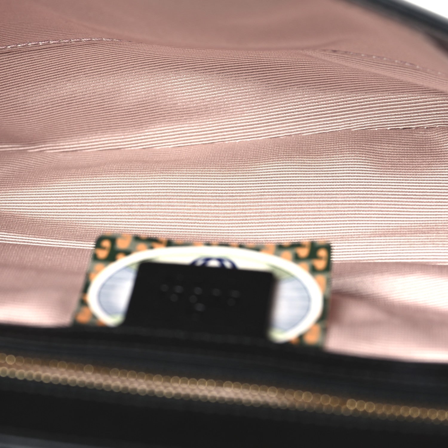 Gucci Vitello Palmellato Lux Crystal Medium Rajah Shoulder Bag Black