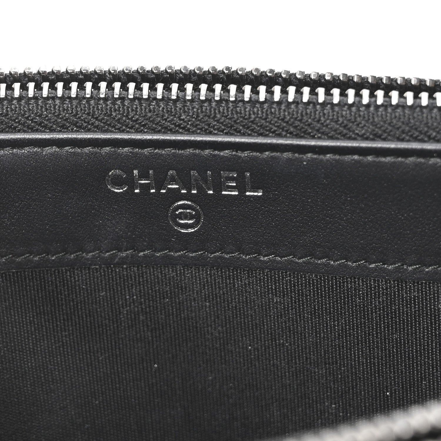 Chanel Grained Calfskin Quilted Boy Phone Holder Wallet On Chain Black