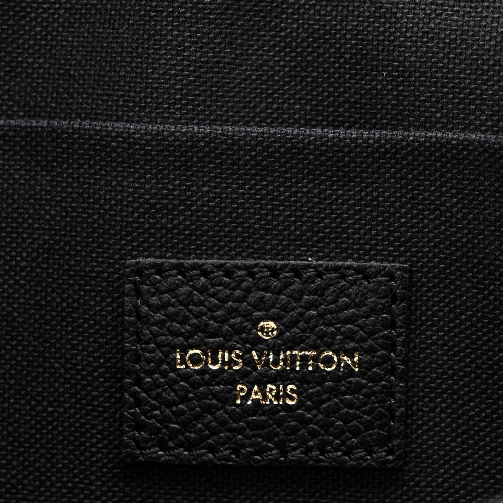 Louis Vuitton Empreinte Pochette Felicie Chain Wallet Black