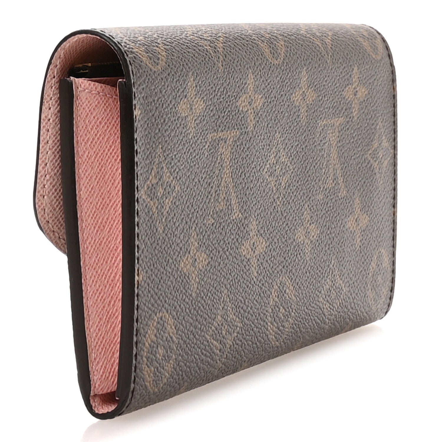 Louis Vuitton Monogram Emilie Wallet Rose Ballerine