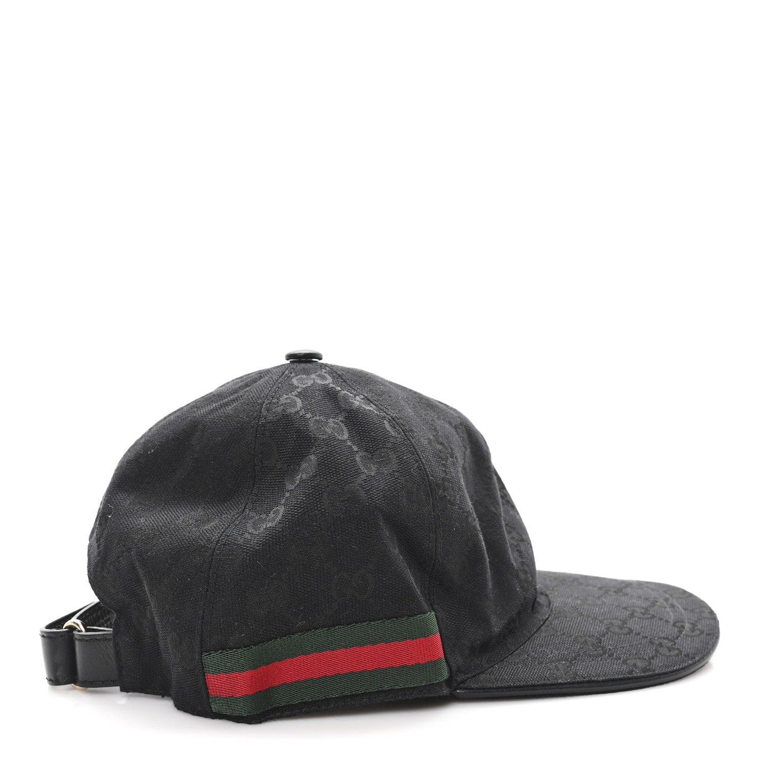 Gucci Monogram Web Baseball Hat L Black