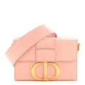 Christian Dior Snakeskin 30 Montaigne Box Bag Rose Clair
