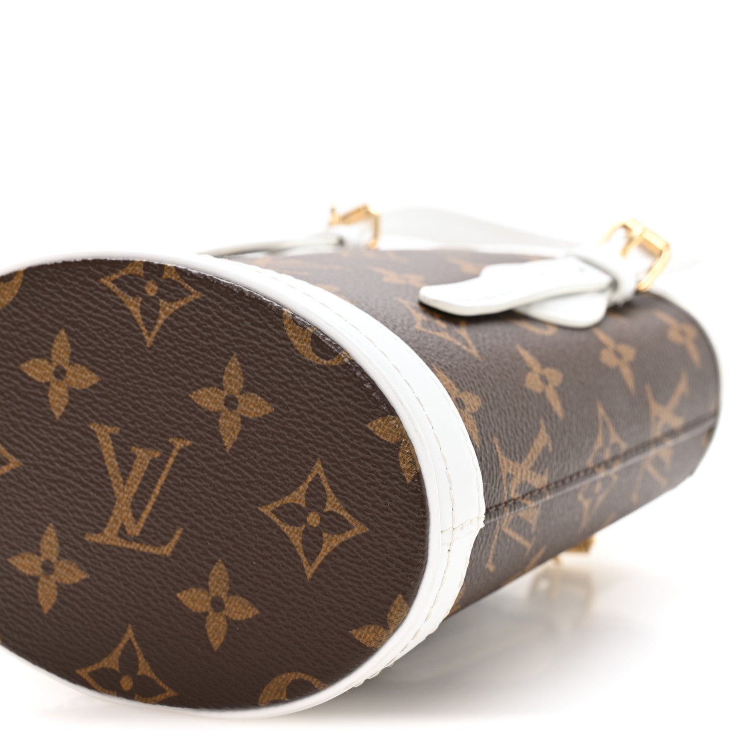 Louis Vuitton Monogram LV Match Nano Bucket Bag White
