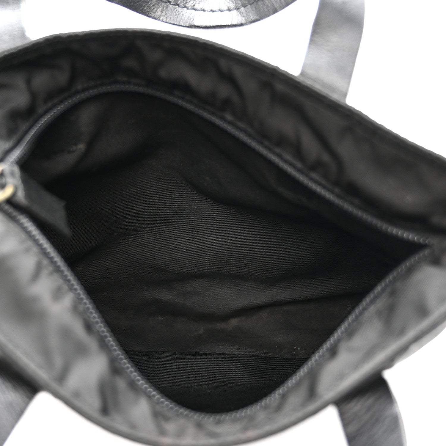 Prada Tessuto Nylon Mini Shopping Tote Black