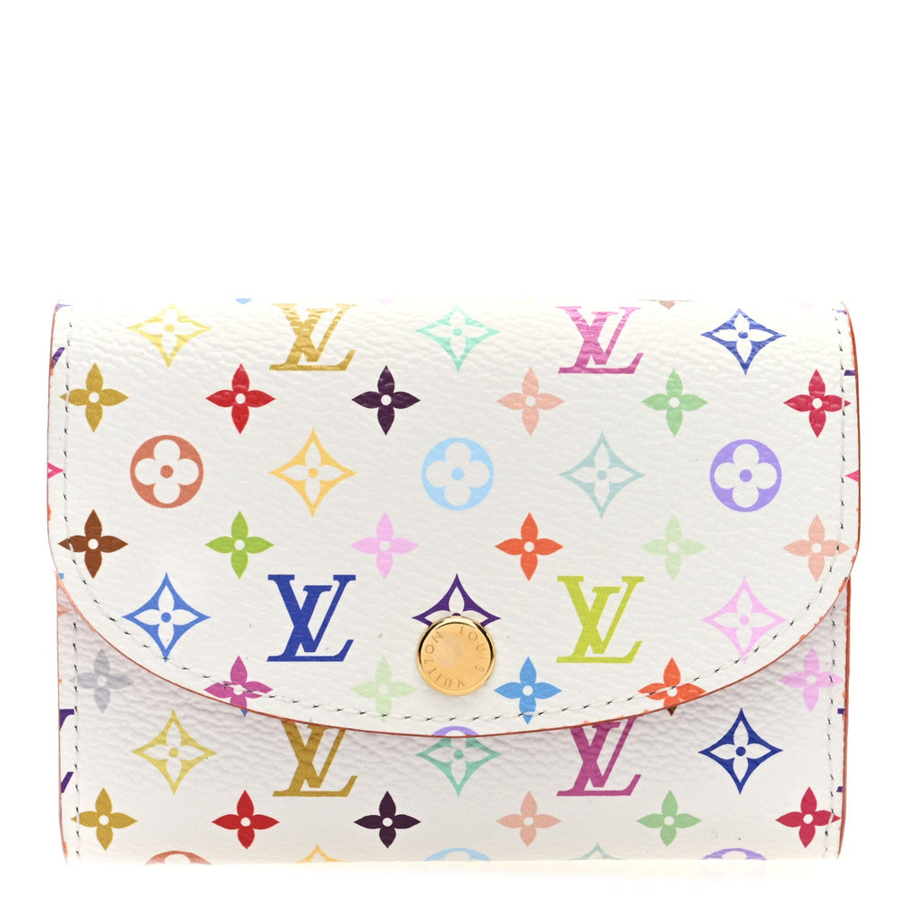 Louis Vuitton LV X TM Monogram Multicolor Rosalie Coin Purse White Kawaii Pink