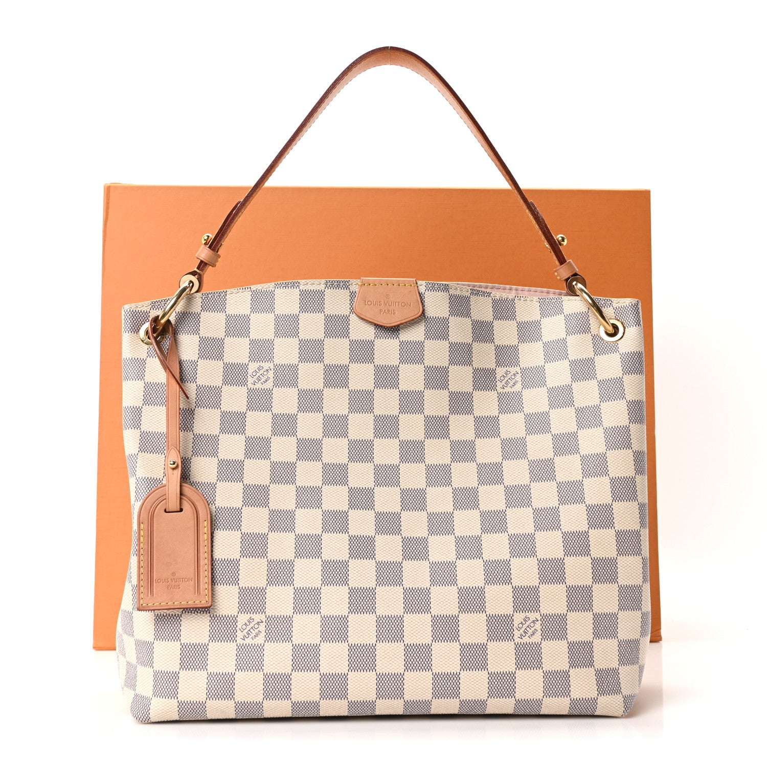 Louis Vuitton Damier Azur Graceful PM Rose Ballerine
