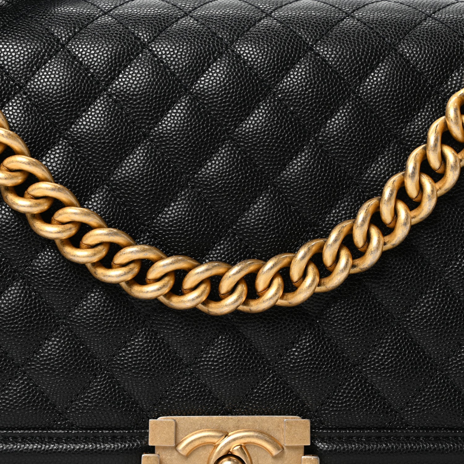 Chanel Caviar Quilted New Medium Boy Flap Black