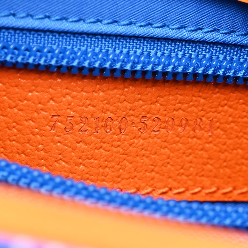 Gucci Jersey GG Monogram All Over Sporty Flap Backpack Blue Multicolor