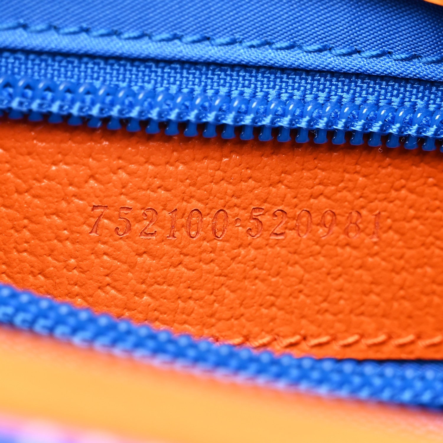 Gucci Jersey GG Monogram All Over Sporty Flap Backpack Blue Multicolor