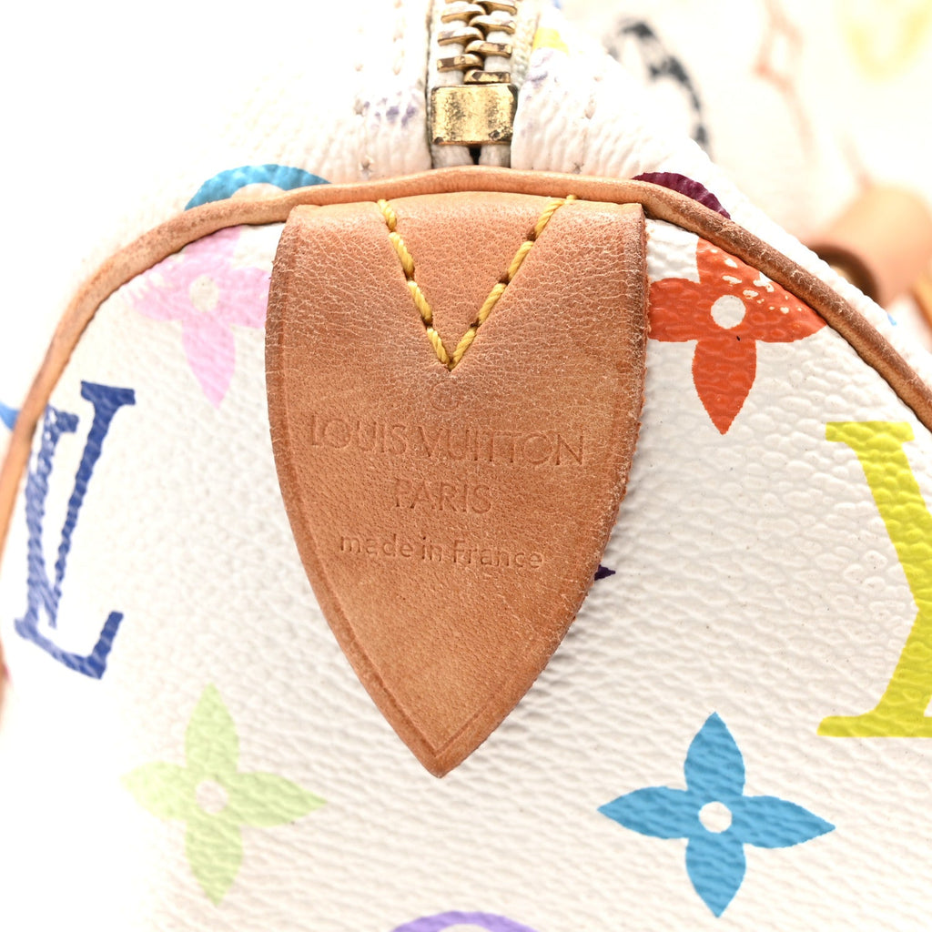 Louis Vuitton Monogram Multicolor Speedy 30 White