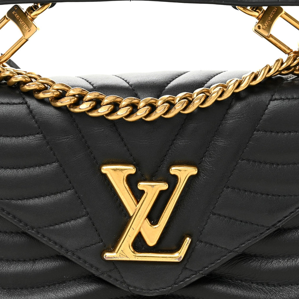 Louis Vuitton Calfskin New Wave Chain MM Black