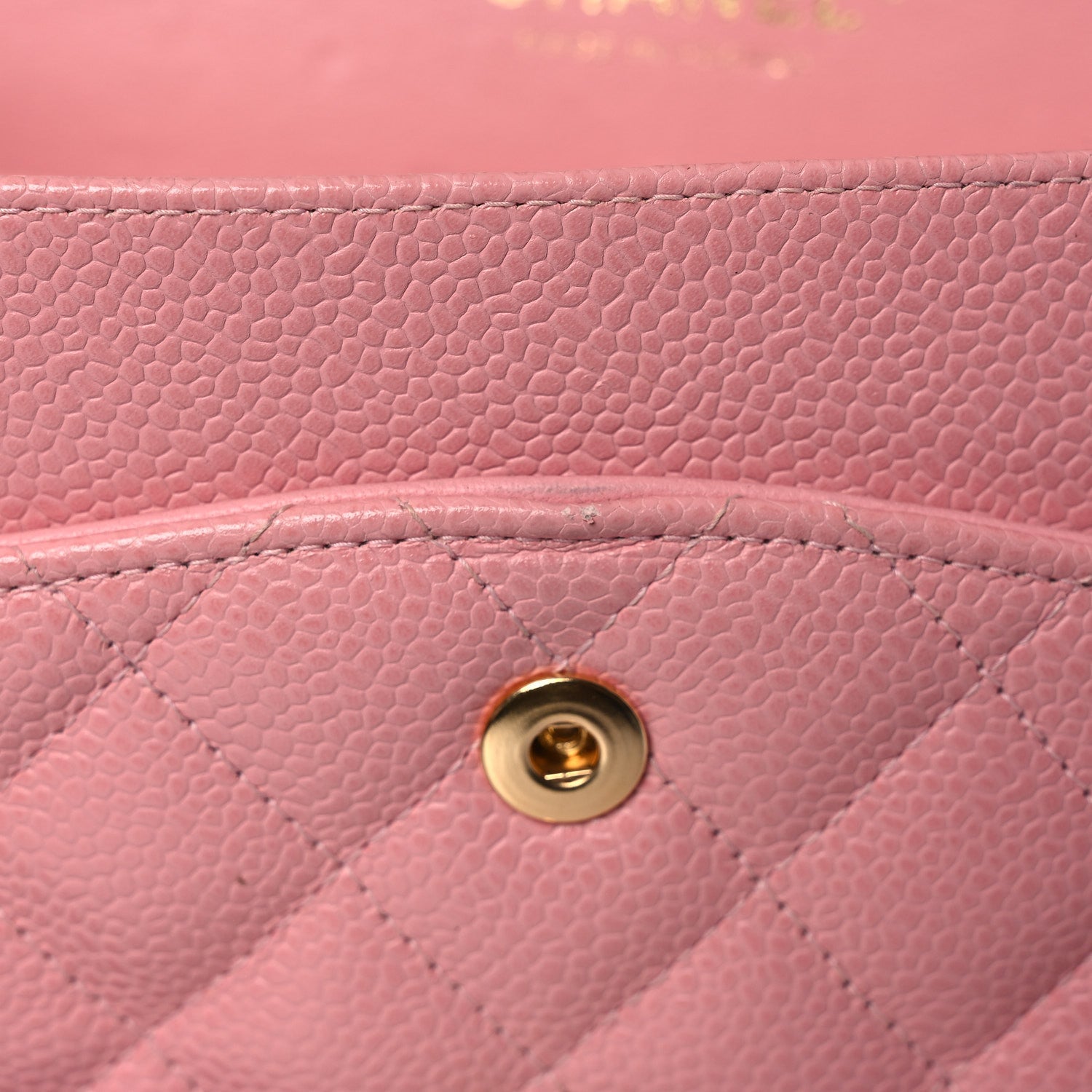 Chanel Caviar Quilted Medium Double Flap Pink