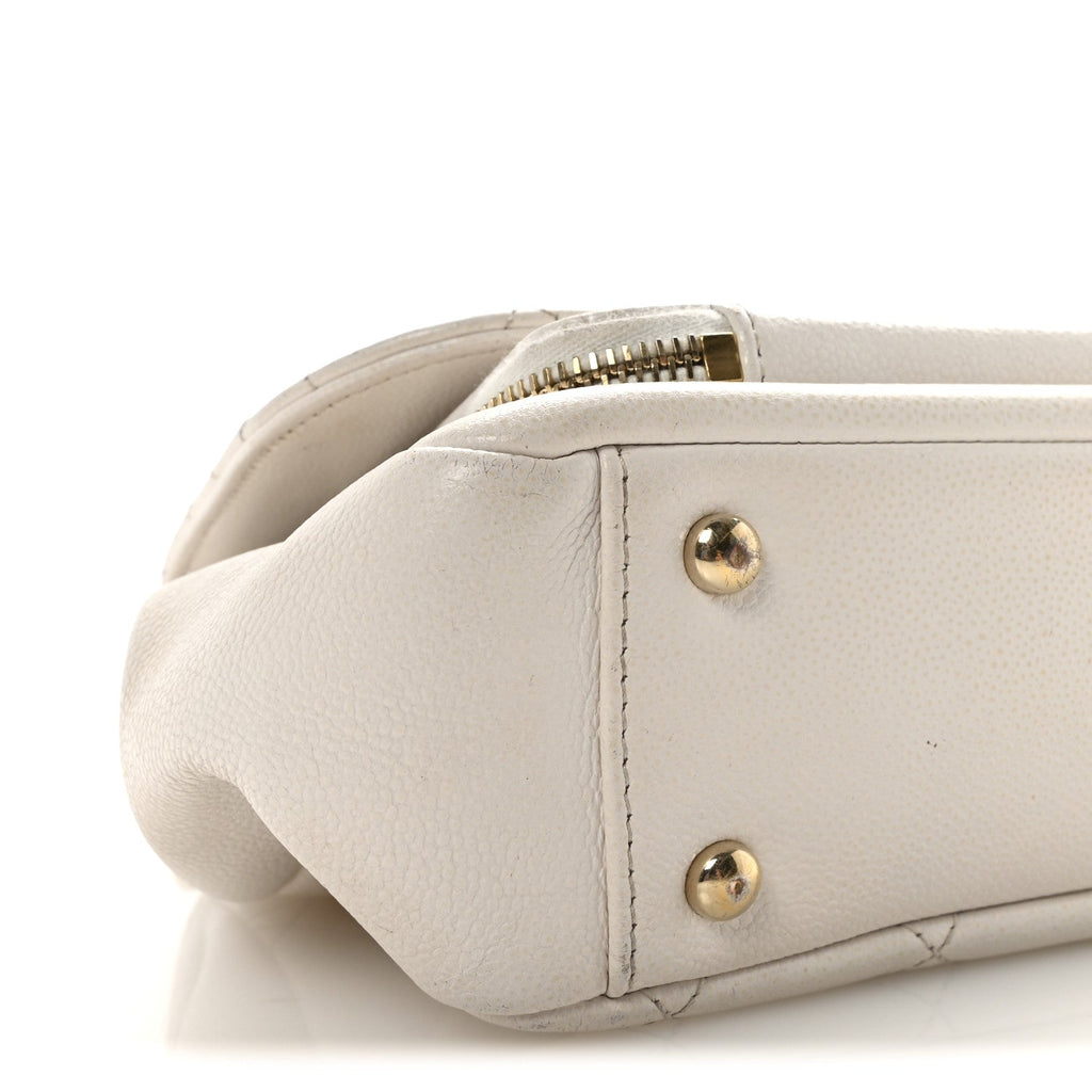 Chanel Caviar Quilted Medium Business Affinity Flap White
