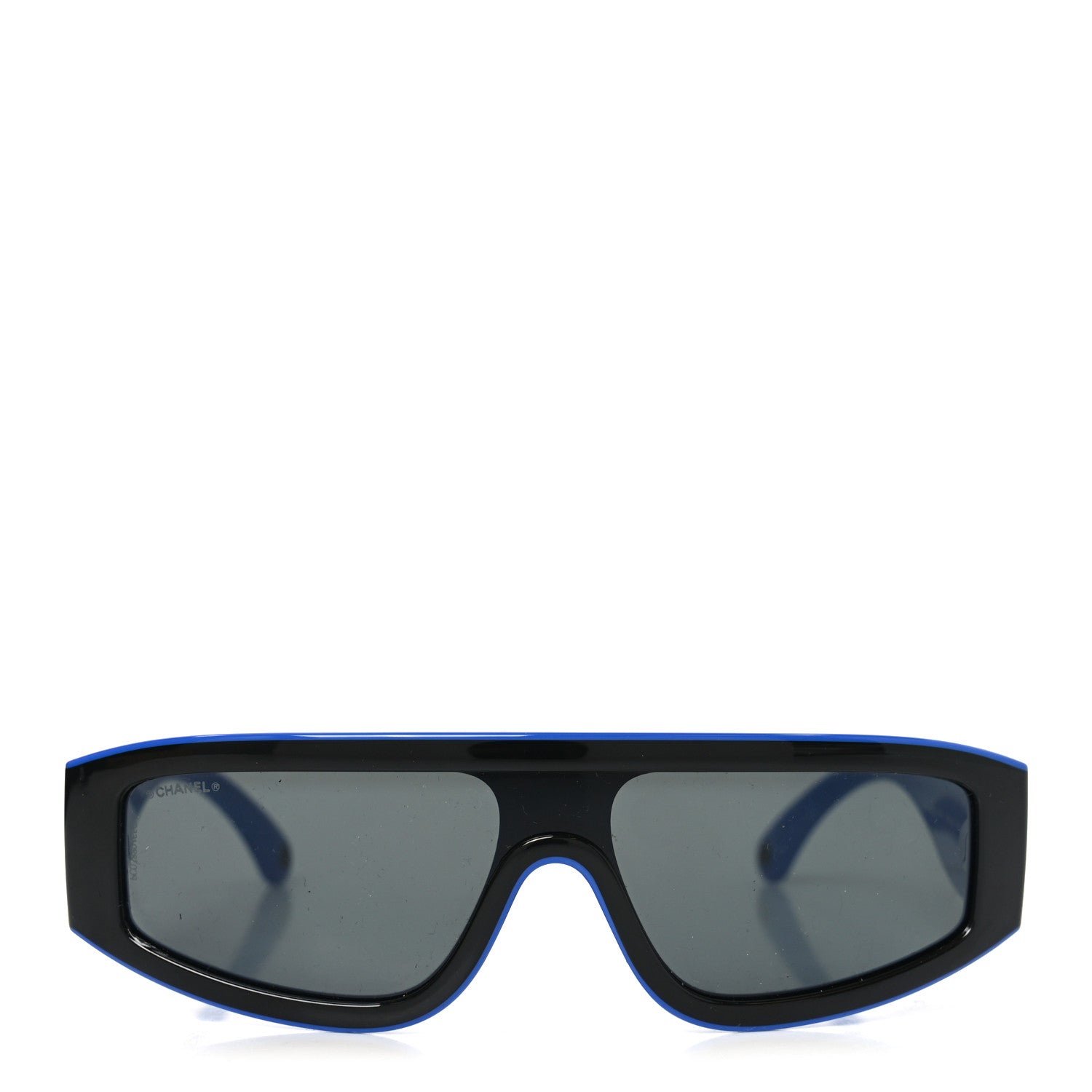 Acetate Cat Eye Sunglasses 6057 Black Blue