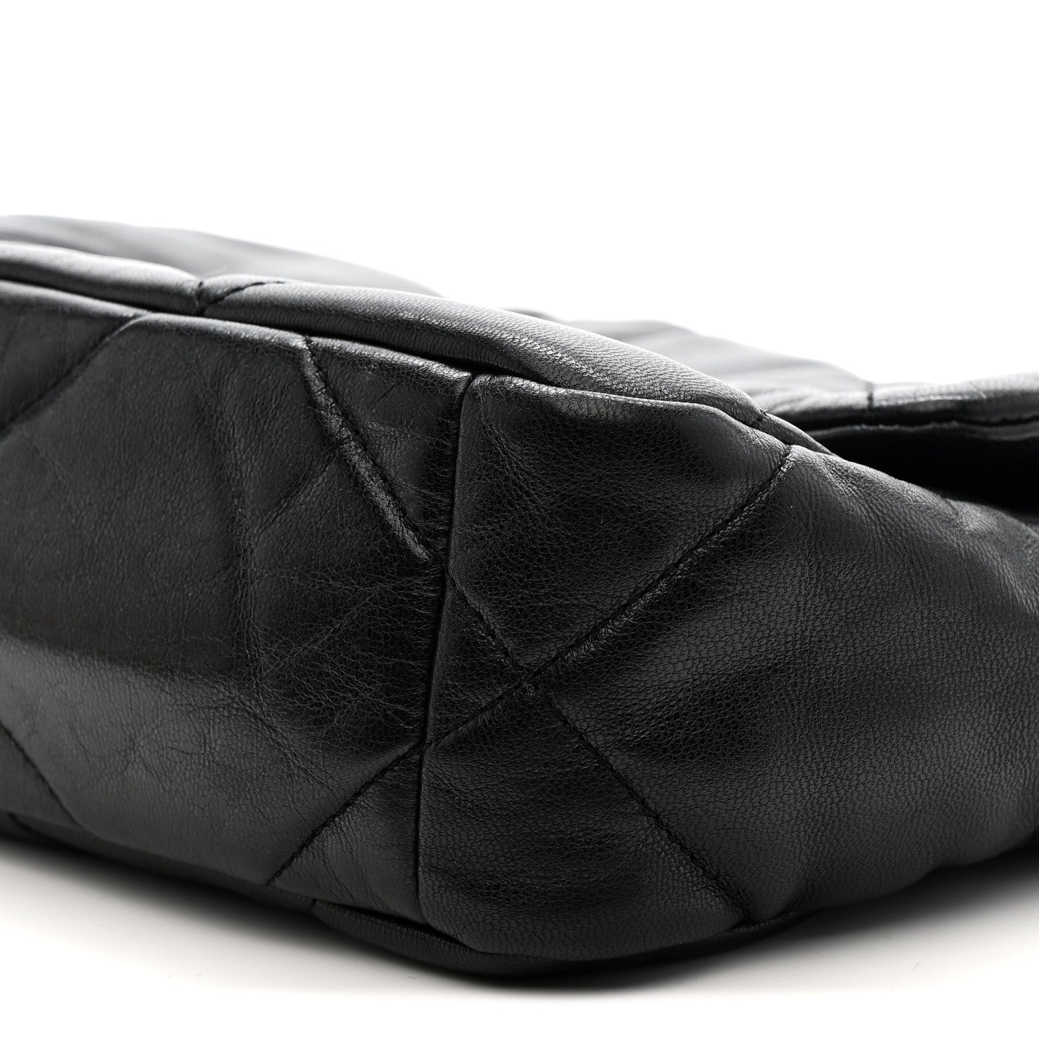 Chanel Goatskin Quilted Medium Chanel 19 Flap Black