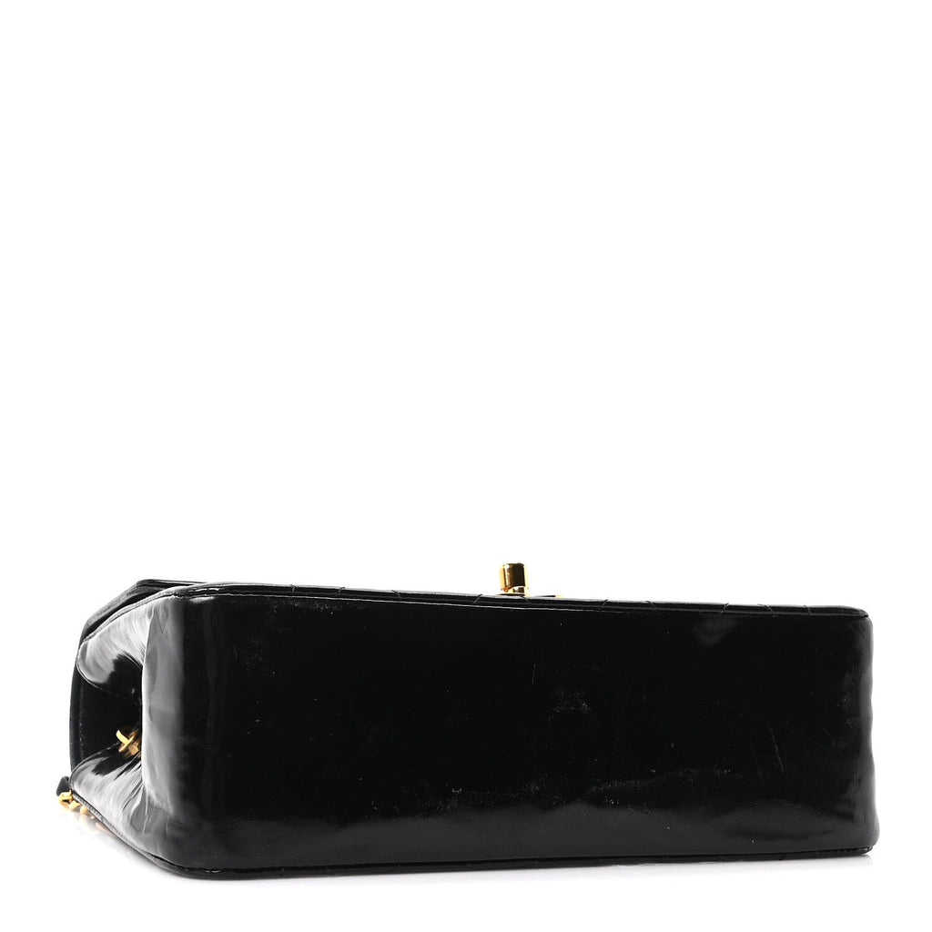 Chanel Patent Quilted Small Diana Flap Black