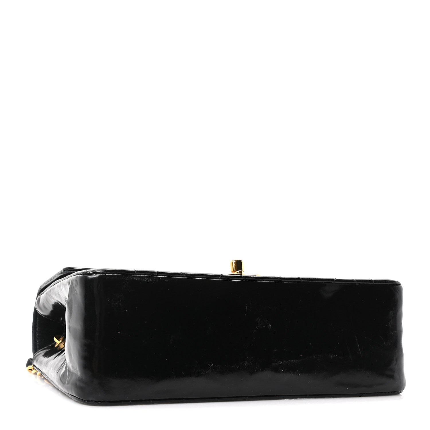 Chanel Patent Quilted Small Diana Flap Black