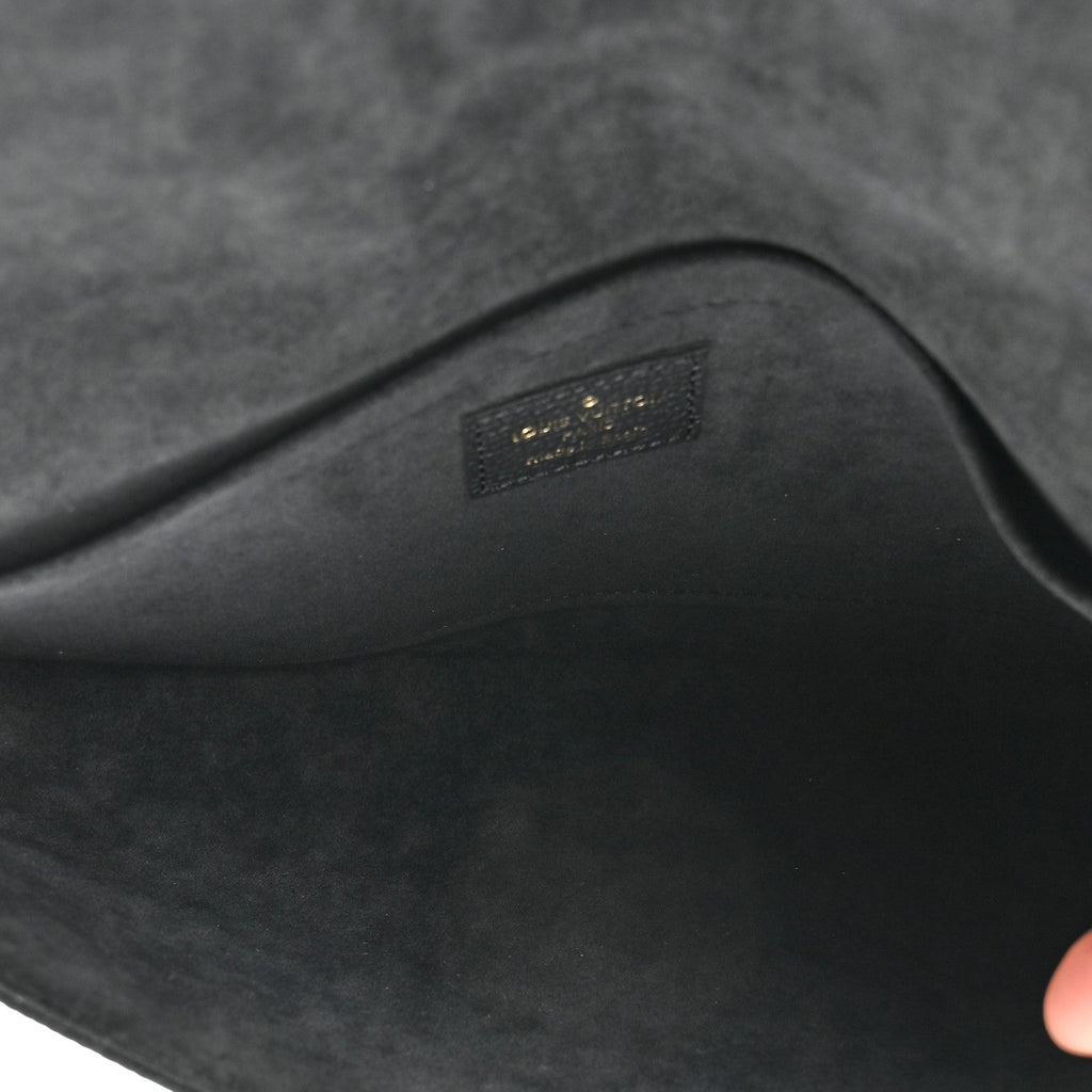 Louis Vuitton Empreinte Pochette Felicie Chain Wallet Black